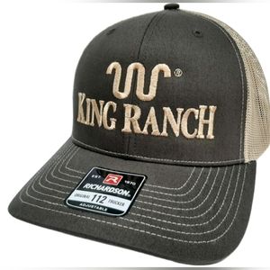 King Ranch Saddle Shop Embroider Trucker Hat Cap Richardson 112 Texas Pride Cowg